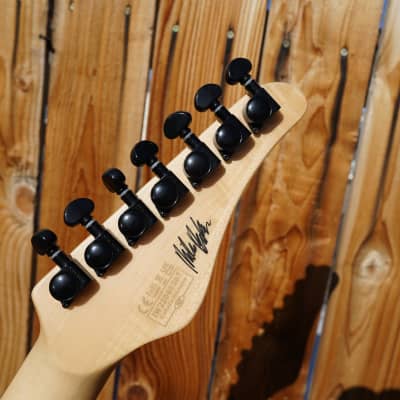 Schecter DIAMOND SERIES Miles Dimitri Baker SVSS-7 FR - Crimson Red Burst Satin Left Handed 7-String Electric Guitar (2023) image 7