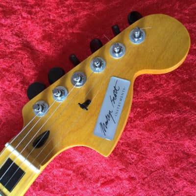 Martyn Scott Instruments Custom Built Partscaster Guitar in Matt Neon Yellow image 8