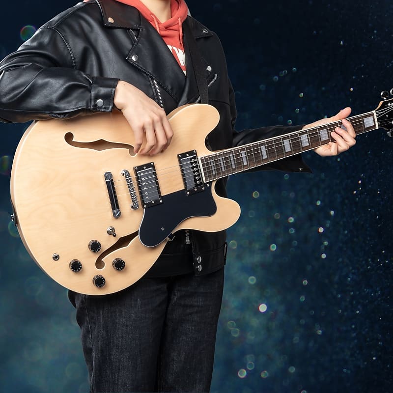 （Accept Offers）New Glarry GGS101 SemiHollow Electric Guitar Reverb