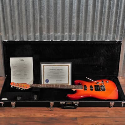 G&L USA Legacy RMC HSS Cherry Sunburst Rosewood Satin Neck Guitar & Case #6038 image 2