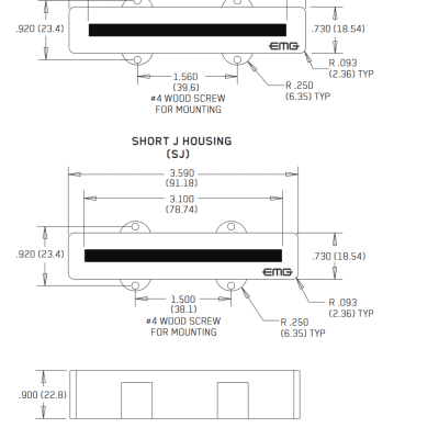 EMG J SET BLACK ACTIVE JAZZ BASS REPLACEMENT PICKUPS POTS & SOLDERLESS WIRING ( FENDER 18FT ) image 2