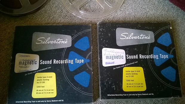 vintage 1954 Silvertone reel to reel tube recorder