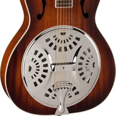 Fender PR-180E Resonator Guitar. Walnut Fingerboard, Aged Cognac Burst image 4