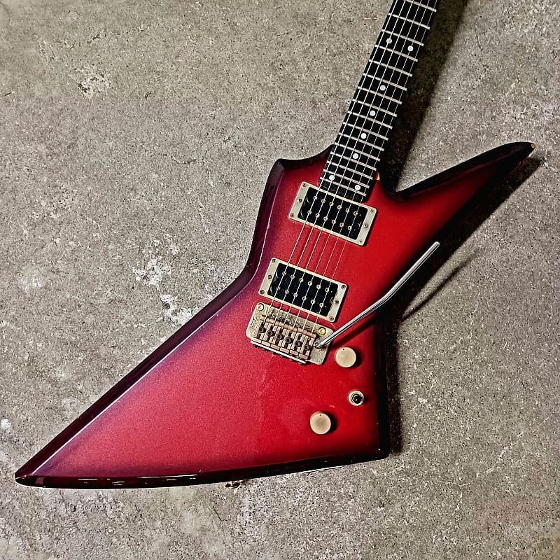 Aria Pro Ii Zz Custom Vintage Japan 1984 Explorer Metallic 