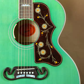 2016 Gibson SJ-200 Custom Sea Green Acoustic Guitar J-200 image 2
