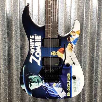ESP LTD KH-WZ Kirk Hammett White Zombie Graphic EMG Guitar ESP LTD KH-WZ Kirk Hammett White Zombie Graphic EMG Guitar