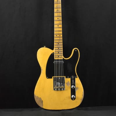 Mint Fender Time Machine '52 Telecaster Heavy Relic Aged Nocaster Blonde image 2