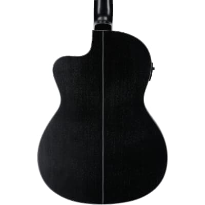 Ibanez GA5MHTCE Classical Acoustic-Electric Guitar, Weathered Black image 8