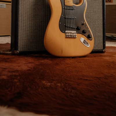 Warmoth/Allparts Blonde S Style Guitar with Flamed Maple Neck image 4