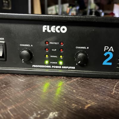 Fleco PA-2 1300w PA Power Amp Rackmount Amplifier image 2