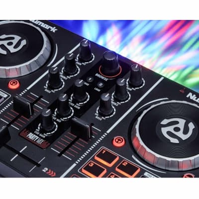 Numark Party Mix II Serato LE DJ Controller LED Lightshow w Laptop Stand image 5