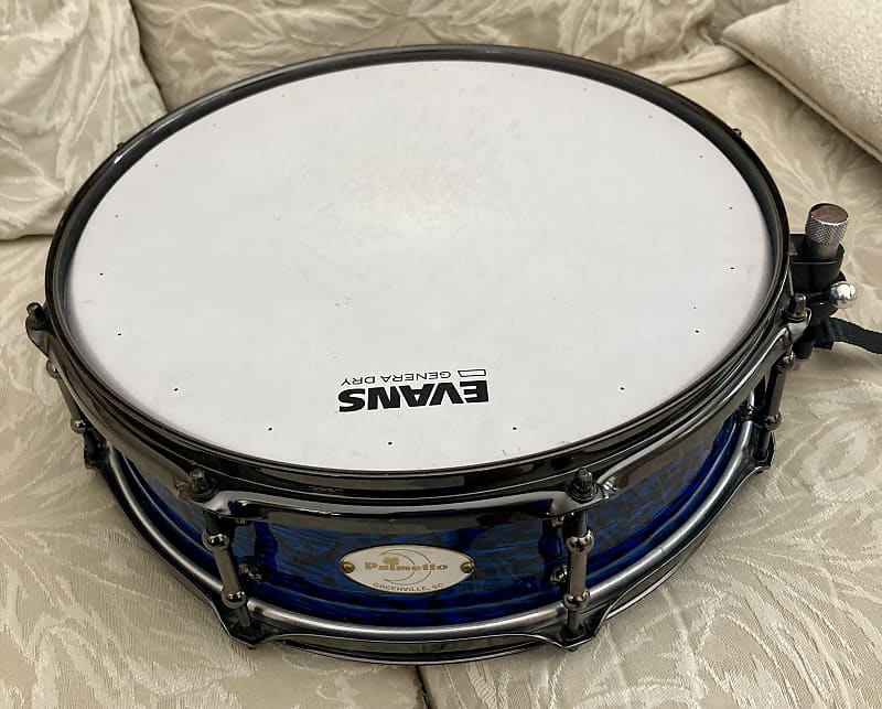 Palmetto 4” x 14” Solid Birch 1-ply Snare 2000s - Blue Agate Pearl