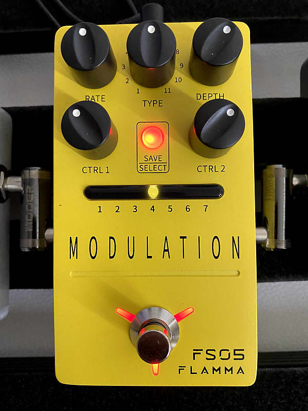 Flamma FS05 Multi Modulation Guitar Effects Pedal Canary Reverb