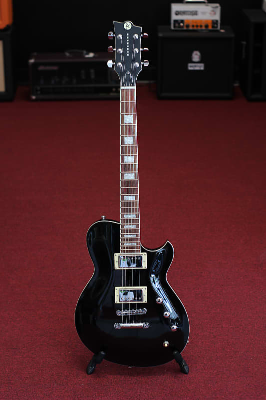 Reverend Roundhouse Electric Guitar - Midnight Black image 1