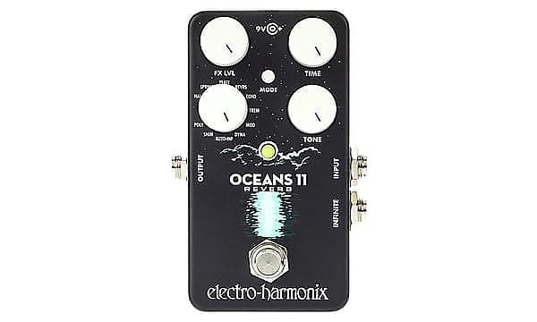 Electro-Harmonix Oceans 11 Reverb - Tremolo, shimmer, phase, flange, delay  - W/Power Supply