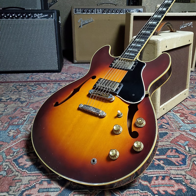 1980 Yamaha SA2000S Solid Top ES335 Style Sunburst