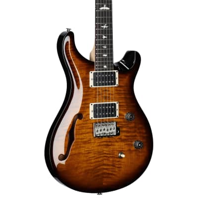 PRS Paul Reed Smith CE 24 Semi-Hollowbody Electric Guitar (with Gig Bag), Black Amber for sale