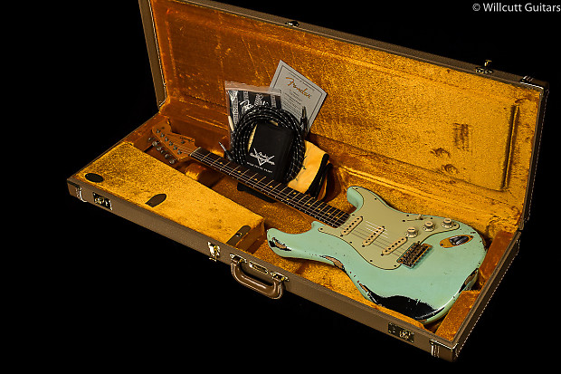 Fender custom shop sale stratocaster surf green