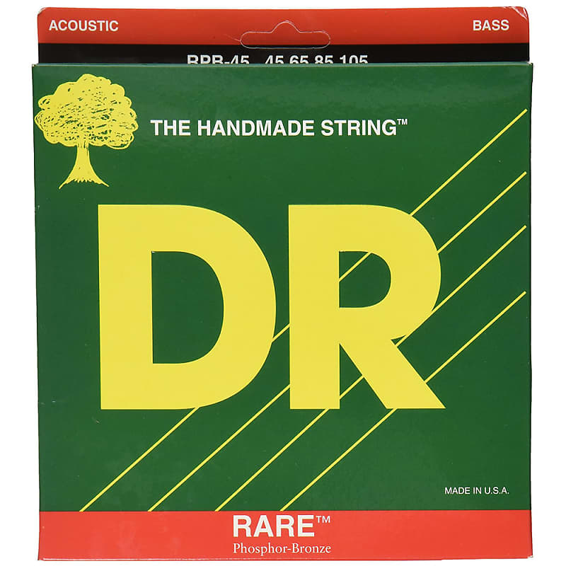 DR Strings Rare Phosphor Bronze Acoustic Bass Strings: Medium 45-105 image 1