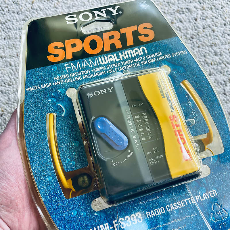 [SEALED] Sony WM-FS393 Walkman Cassette Player, CuteYellow, New Sealed !