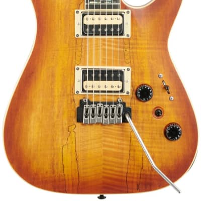 Schecter C-1 Exotic Electric Guitar, Spalted Maple image 2