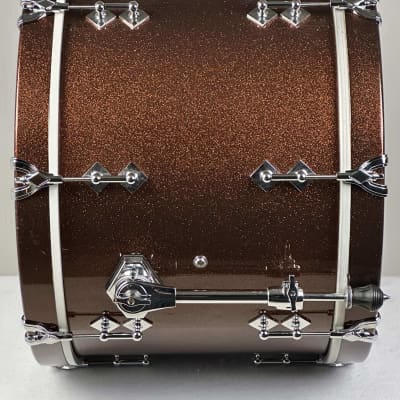 Craviotto 20/10/12/14" VIDEO Solid Maple Drum Set - 2016 Copper Sparkle Lacquer image 9