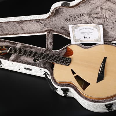 Immagine Avian Skylark 3A Natural All-solid Handcrafted African Mahogany Acoustic Guitar - 15