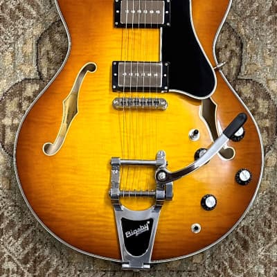 Eastman T486B-GB Deluxe Thinline Electric Guitar w/ Bigsby, Case, Setup #0818 image 2