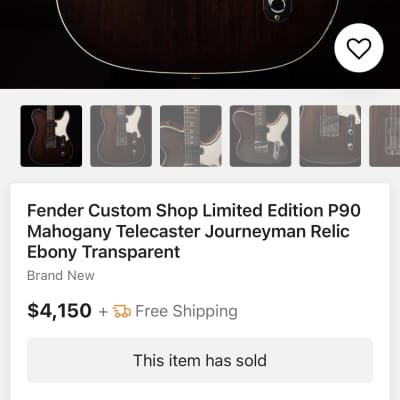 Fender Custom Shop Limited Edition P90 Mahogany Telecaster Journeyman Relic Ebony Transparent 2022 Ebony Transparent image 25