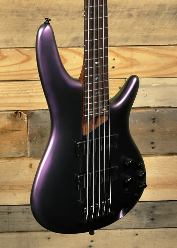 Ibanez SR505E 5-String Bass Black Aurora Burst image 1