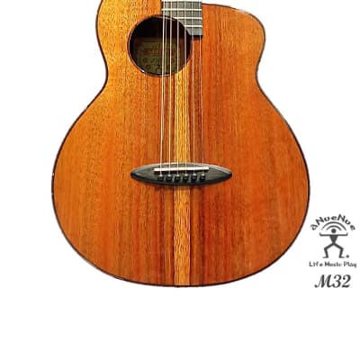 aNueNue M32 Solid Hawaiian Koa & Acacia Bird Travel Guitar 36 inches in Gloss image 5