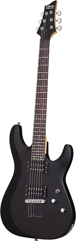 Schecter C-6 Deluxe Solid-Body Electric Guitar - Satin Black (430) image 1