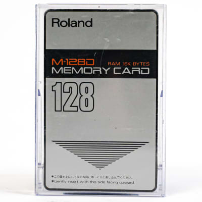 Roland M-128D Memory Card for D-10, D-110, GC-8, Pad 80, PM-16, R-880, TR-626