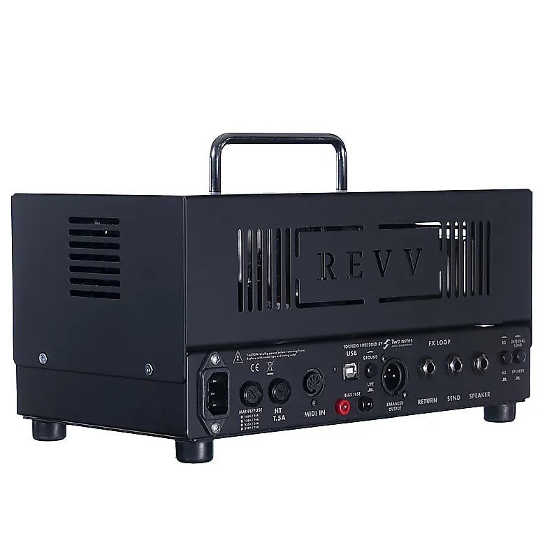 REVV D20 20-Watt Guitar Amp Head with Two Notes Torpedo-Embedded Reactive Load & Virtual Cabinets image 4