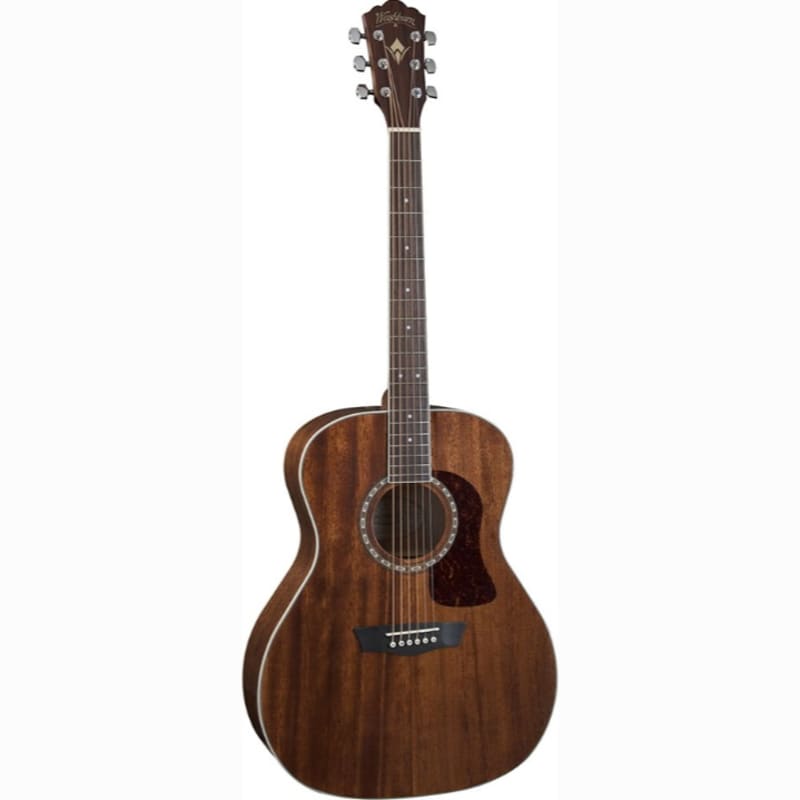 Dean Exhibition Thin Body Acoustic/Electric Guitar, Mahogany