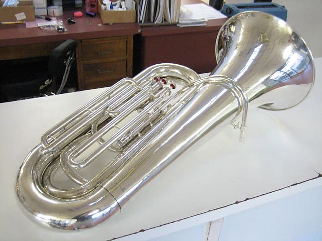 Yamaha YBB-104 BBb 3/4 Size Tuba silver plated