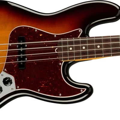 Fender American Pro II Jazz Bass, Rosewood Fingerboard (with Case), 3-Color Sunburst image 3