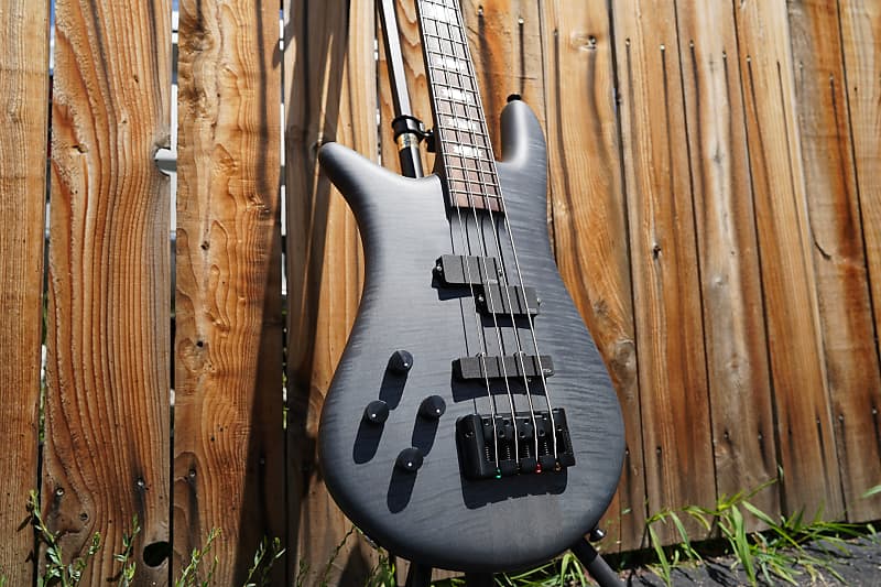 Spector Euro4LX - Trans Black Stain Matte Left Handed 4-String