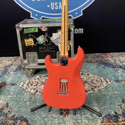 Fender Brad Whitford’s Aerosmith, Larry Brooks Custom Stratocaster, Autographed! Authenticated! (BW2 #22) 1990s - Fiesta Red, American Flag image 19