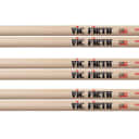 Vic Firth 5B Hickory American Classic Natural 3 pair w/ FREE Same Day Shipping