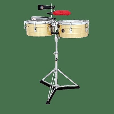 LP Latin Percussion LP256-B Tito Puente 13/14 Brass Timbale Set