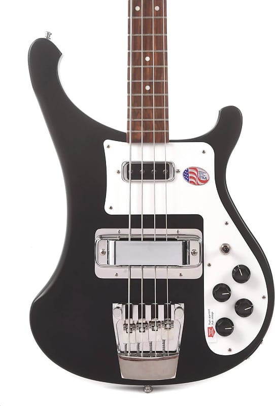 Rickenbacker Model 4003S 4-String Bass Guitar, Matte Black w/ Hard Case image 1