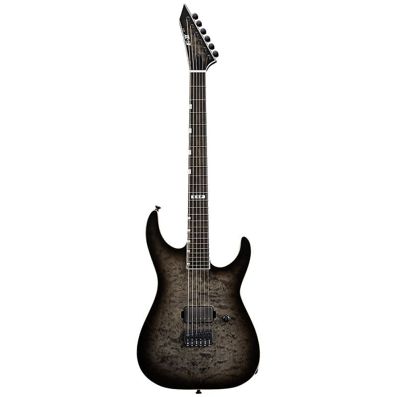 ESP E-II M-I Thru NT QM See Thru Black Sunburst | Reverb UK