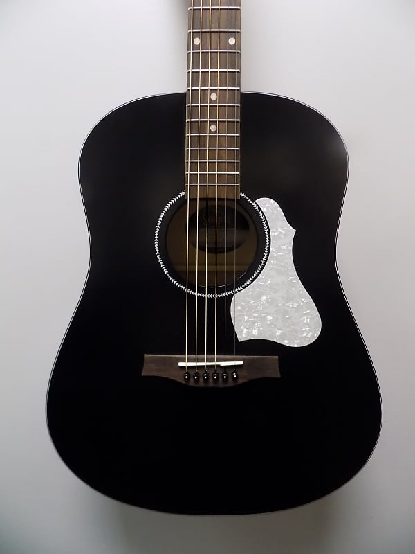 Seagull S6 Classic Black A/E Acoustic Electric Guitar - Black Top & Natural Satin Back/Sides image 1