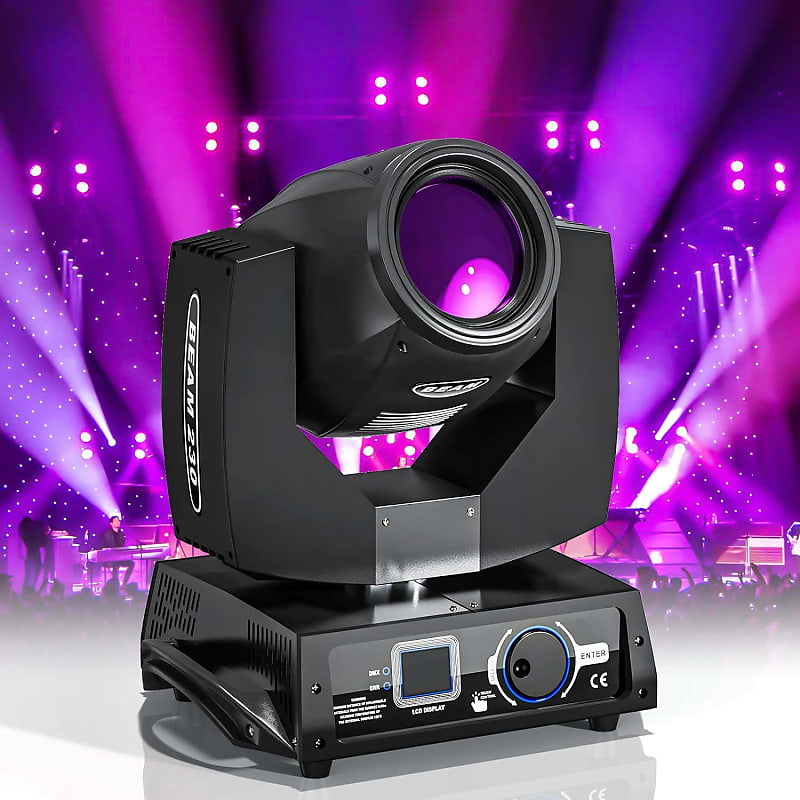 7R 230W Beam Sharpy Moving Head Light - 17 Gobos Rgbw Beam Lights - 14  Colors Led Moving Head Light Dj Lights - 16Ch Dmx512 Sound Control For  Church