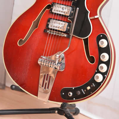 Höfner 4575 verythin + orig. case! – 1965 German Vintage Thinline Archtop Semi-Acoustic Guitar image 5