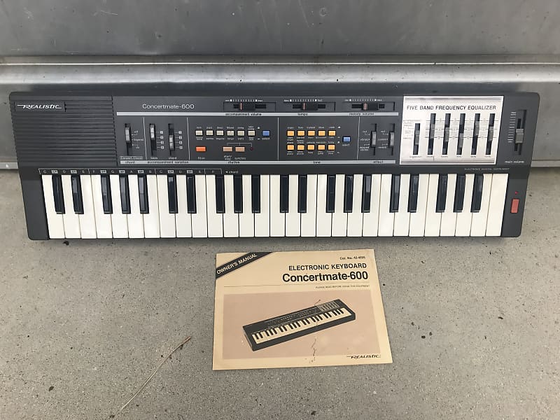 Realistic  Concertmate 600 ~ Vintage Synthesizer Keyboard ~ (like Casio MT-100) ~ Serviced image 1