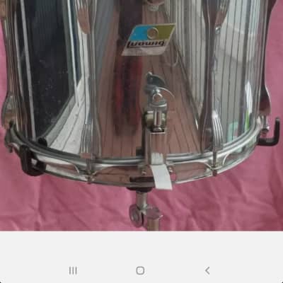 Ludwig Stainless steel  snare 14x10 70's Chrome image 2