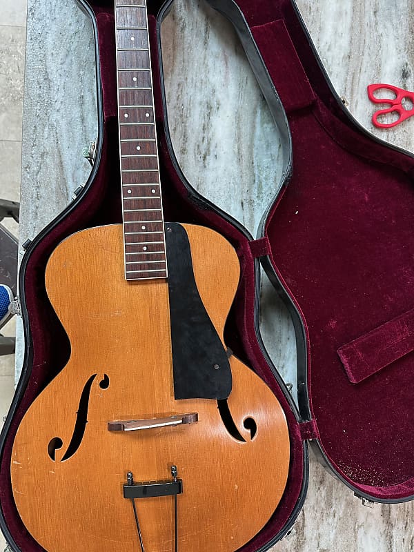 Slingerland Songster Natural Acoustic Archtop Guitar 1940s - Natural image 1