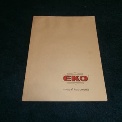 Vintage 1967 Eko Musical Instruments Full Line Catalog! | Reverb